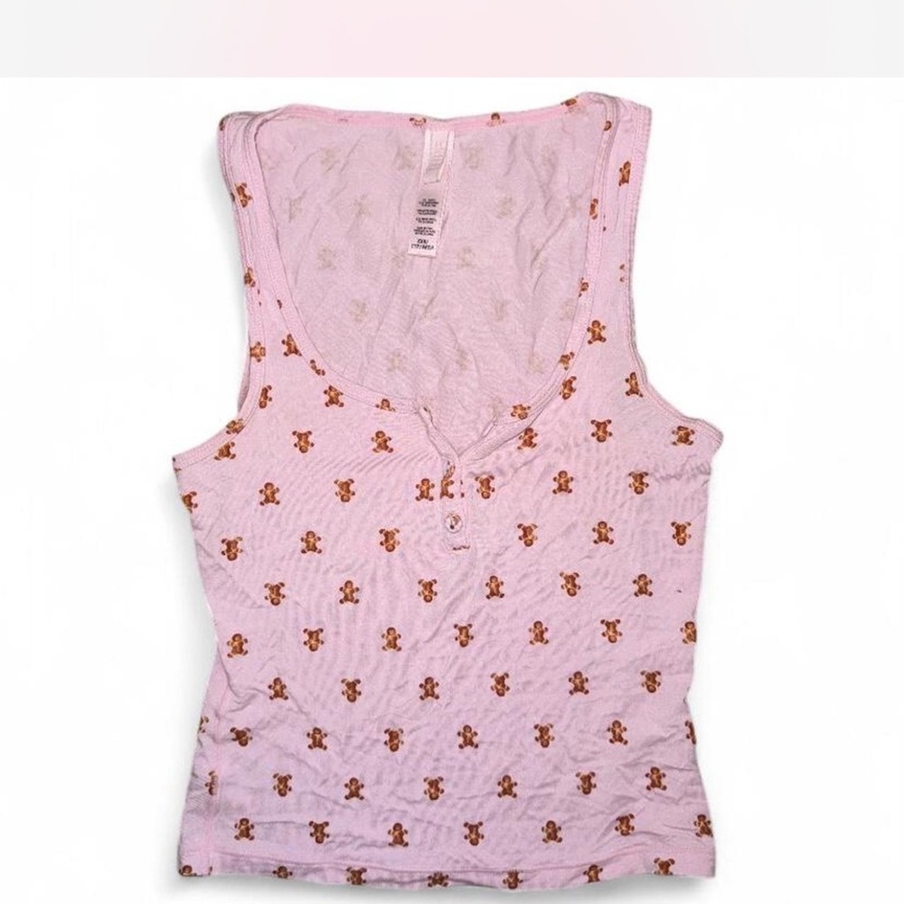 skims gingerbread man tank top